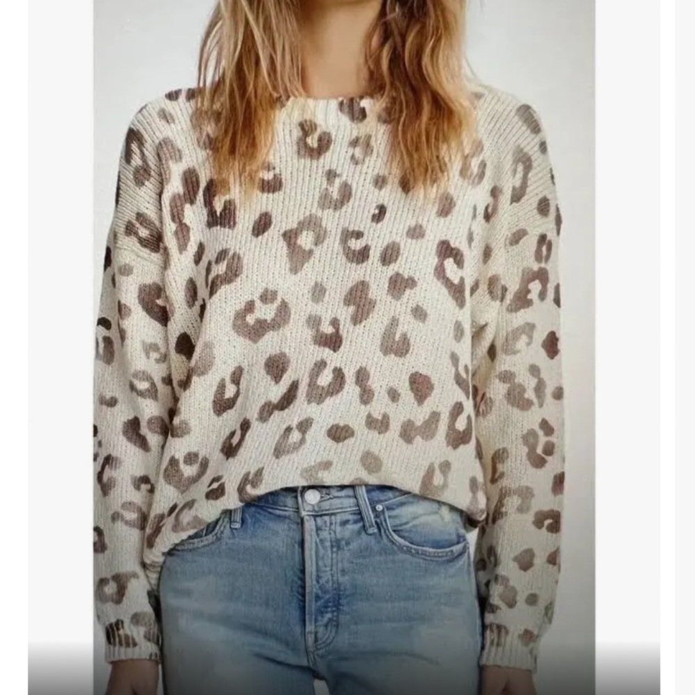 MOTHER leopard sweater